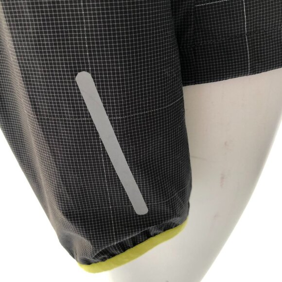 Puma Sport Lifestyle Athletic Full Zip Check Windbreaker Jacket Gry Blk Sz M - Picture 3 of 10